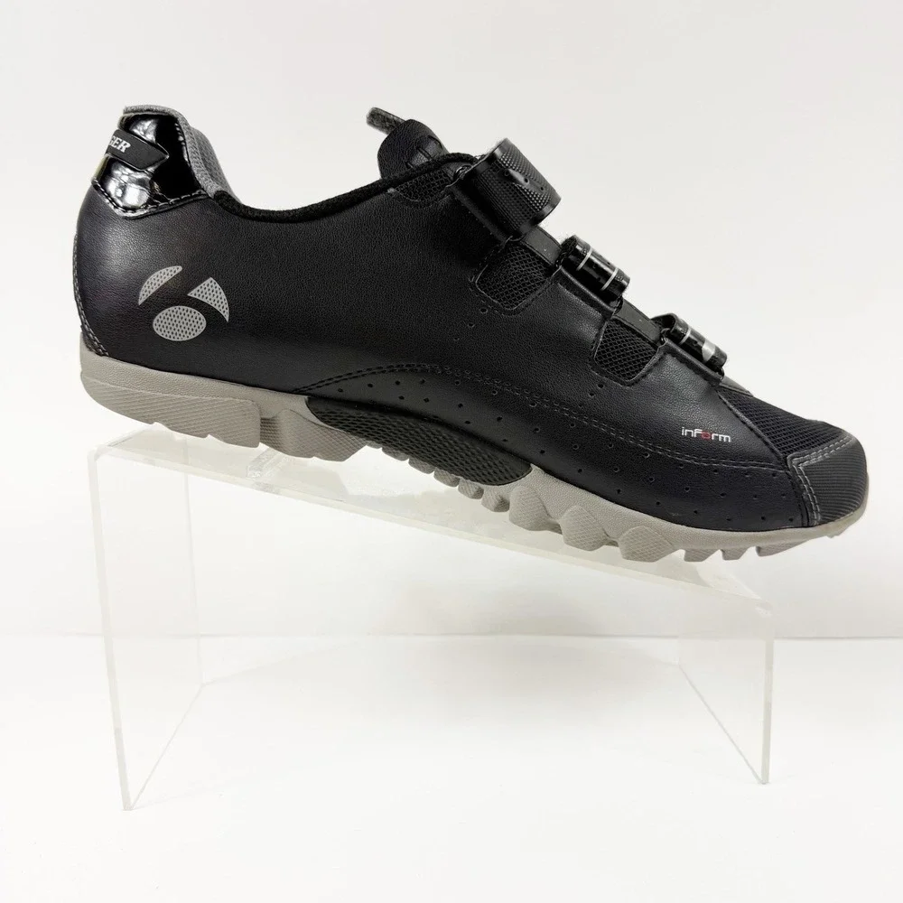 Bontrager Evoke Mountain Bike Shoes Mens Size 45/12 Black SPD Cleats MTB Cycling